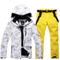 Traje de esquí grueso y cálido para hombre, trajes de esquí impermeables a prueba de viento, chaqueta y pantalones de snowboard para hombre, monos de nieve, invierno nuevo