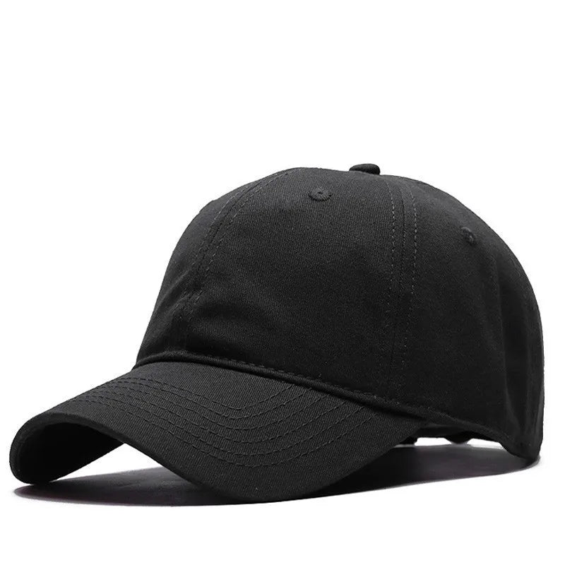 Gorras de béisbol de talla grande al por mayor, 100% algodón, sombreros de sol deportivos de verano para mujeres y hombres, gorras snapback lisas de tamaño grande para cabezas grandes, unisex