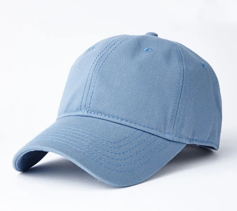 Gorras de béisbol de talla grande al por mayor, 100% algodón, sombreros de sol deportivos de verano para mujeres y hombres, gorras snapback lisas de tamaño grande para cabezas grandes, unisex
