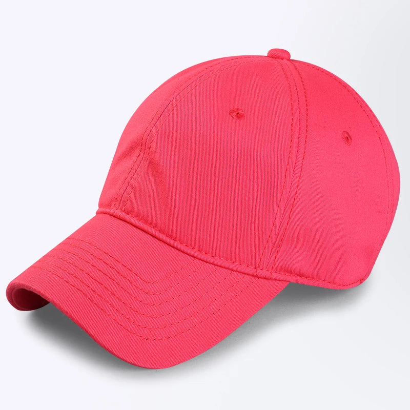 Gorras de béisbol de talla grande al por mayor, 100% algodón, sombreros de sol deportivos de verano para mujeres y hombres, gorras snapback lisas de tamaño grande para cabezas grandes, unisex