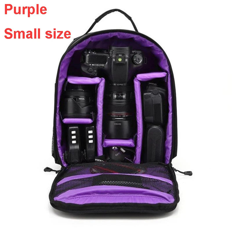 Mochila para cámara DSLR, bolsa de fotografía profesional, maleta impermeable para portátil, bolsa para lentes, estuche multifuncional para Nikon y Canon