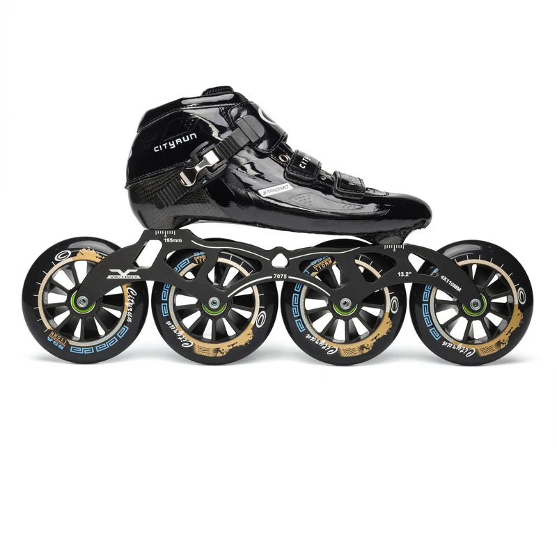 Patines de velocidad en línea de fibra de carbono de 6 capas Cool Edition para jugadores de carreras profesionales, rueda de PU de pista interior de alta elasticidad 85A