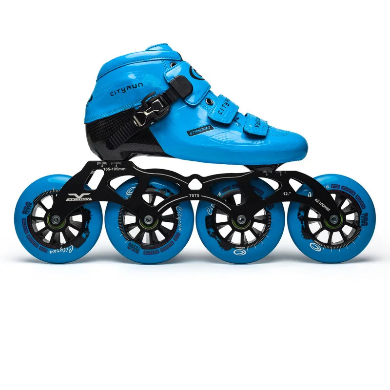 Patines de velocidad en línea de fibra de carbono de 6 capas Cool Edition para jugadores de carreras profesionales, rueda de PU de pista interior de alta elasticidad 85A