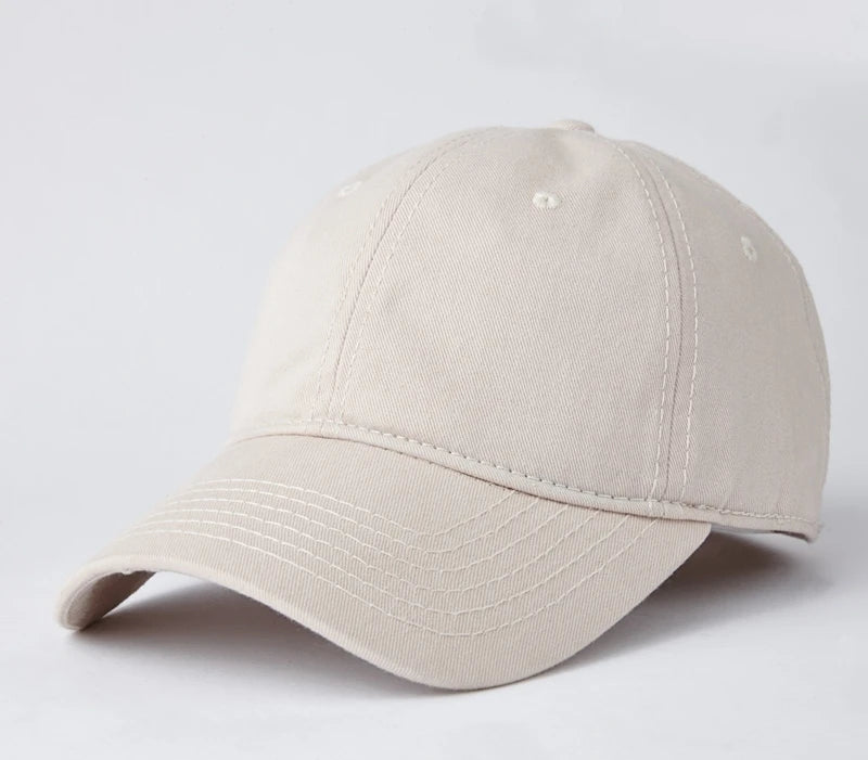 Gorras de béisbol de talla grande al por mayor, 100% algodón, sombreros de sol deportivos de verano para mujeres y hombres, gorras snapback lisas de tamaño grande para cabezas grandes, unisex