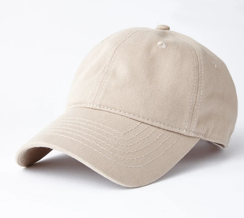 Gorras de béisbol de talla grande al por mayor, 100% algodón, sombreros de sol deportivos de verano para mujeres y hombres, gorras snapback lisas de tamaño grande para cabezas grandes, unisex