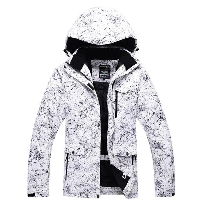Nuevo traje de esquí grueso y cálido para hombre y mujer, guantes de esquí impermeables a prueba de viento, chaqueta de snowboard, conjunto de pantalones para hombre de talla grande 3XL