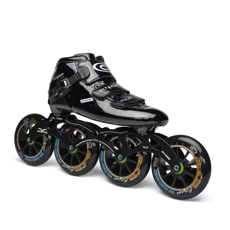 Patines de velocidad en línea de fibra de carbono de 6 capas Cool Edition para jugadores de carreras profesionales, rueda de PU de pista interior de alta elasticidad 85A
