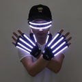 Guantes LED luminosos, gafas para Halloween, Bar, Club nocturno, baile mecánico, actuaciones, accesorios, suministros para fiestas