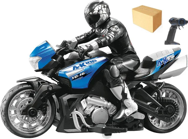 Motocicleta de acrobacias a control remoto de alta velocidad, coche de deriva con rotación de 360 grados, modelo de motocicleta de carreras con 60 minutos de autonomía