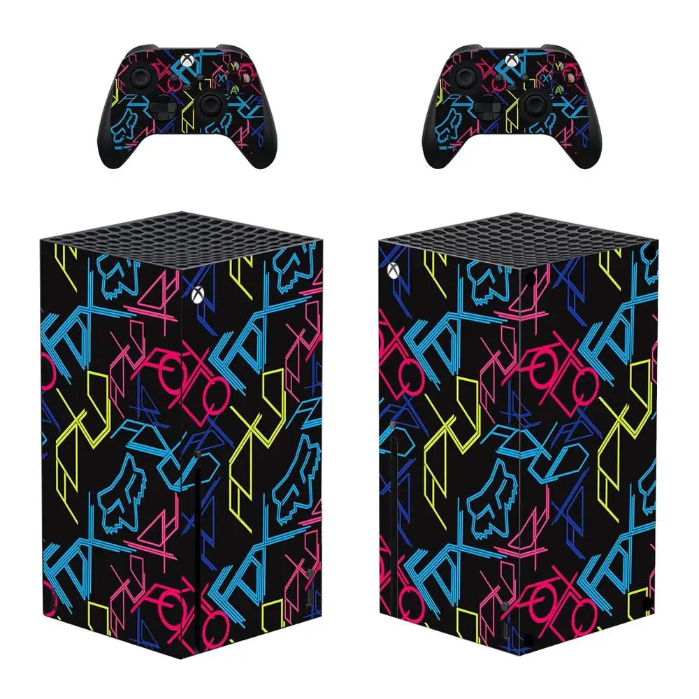 Diseño personalizado de pegatina de piel, cubierta de calcomanía para consola Xbox Series X y 2 controladores Xbox Series X, pegatina de vinilo.
