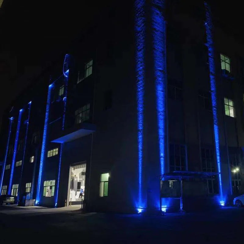 Foco LED de pared para exteriores, iluminación de paisaje de 9 W 12 W, 220 V, rojo, verde, azul, RGB, luz de pared, resistente al agua IP66, haz de luz único