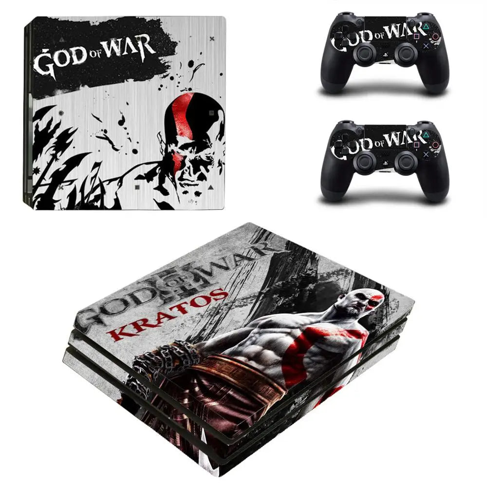 Adhesivo vinilo de God of War para consola PS4 Pro y mando
