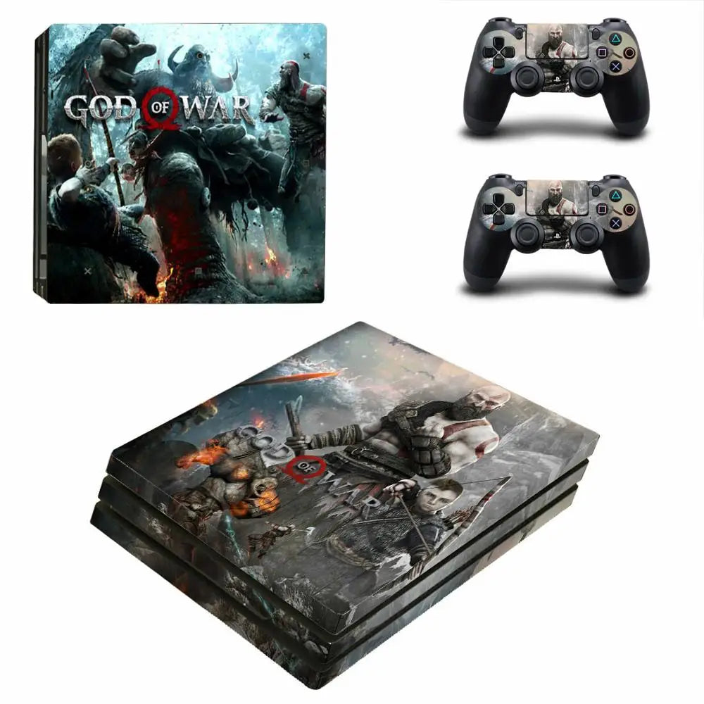 Adhesivo vinilo de God of War para consola PS4 Pro y mando