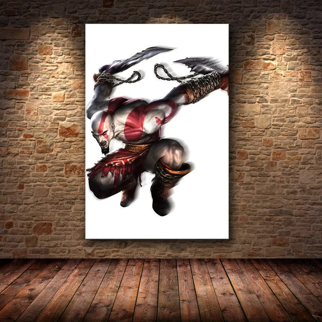 Figuras en alta definición de God of War, pósteres de juegos y lienzos impresos, cuadros artísticos de pared para la decoración del hogar y la sala de estar