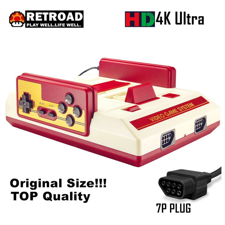 Consola Retro HD de 8 bits RETROAD, Forma Original (Modelo: C-56, Pantalla HD y RCA 720P, Controlador 7P, 300 en 1 Gratis)
