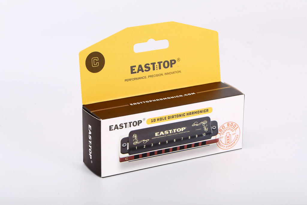 East top nueva armónica diatónica blues T008K, armónica profesional, órgano bucal, para principiantes, jugadores, regalos