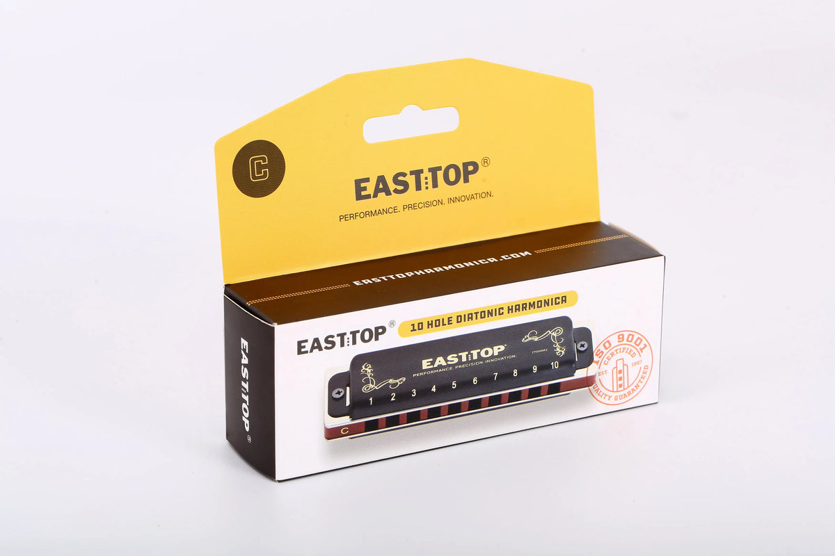 East top nueva armónica diatónica blues T008K, armónica profesional, órgano bucal, para principiantes, jugadores, regalos