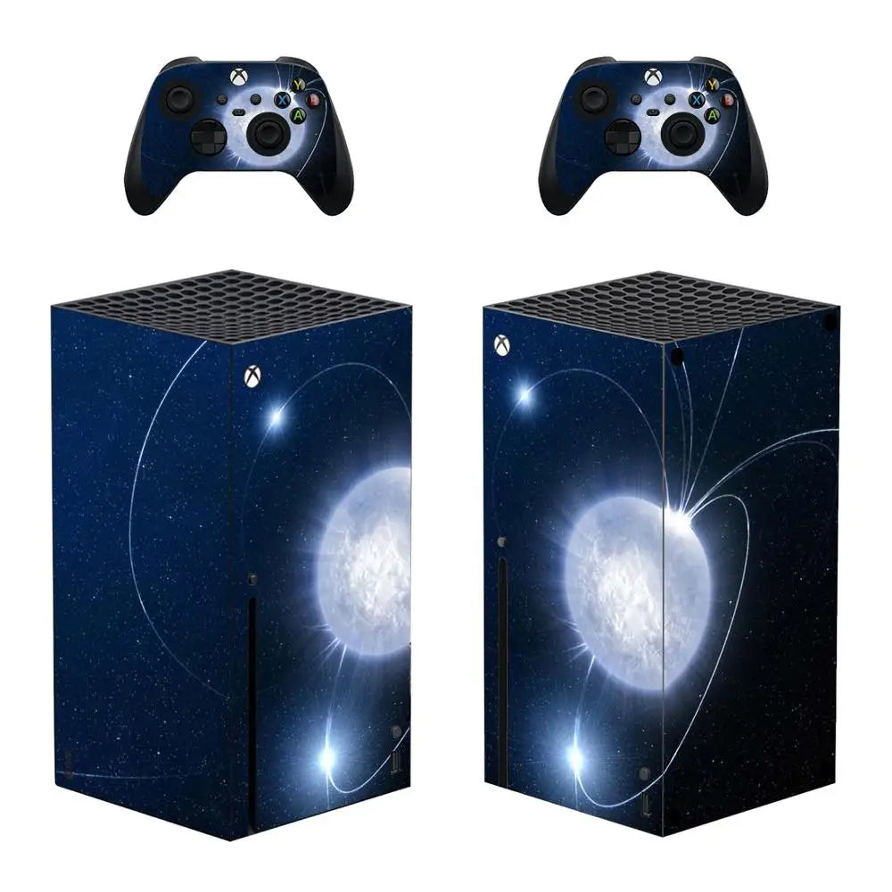 Diseño personalizado de pegatina de piel, cubierta de calcomanía para consola Xbox Series X y 2 controladores Xbox Series X, pegatina de vinilo.