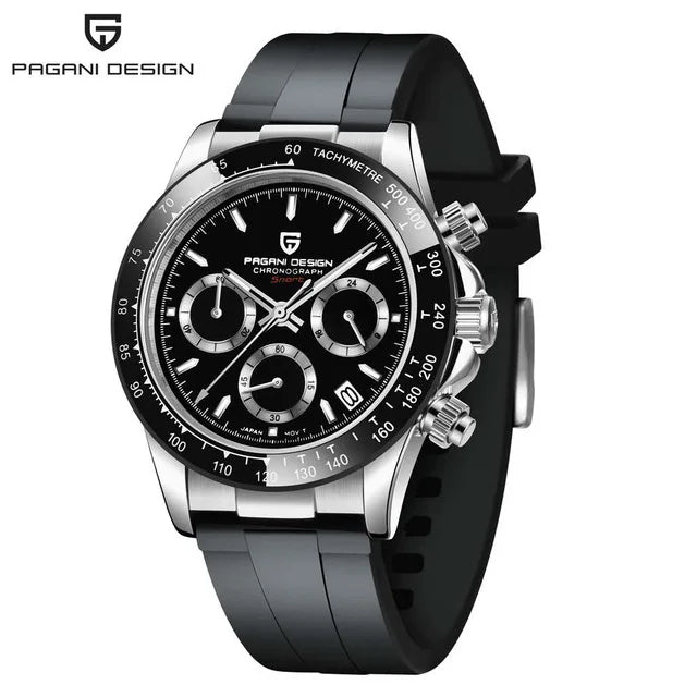 PAGANI DESIGN New 40 Men's Quartz Watch Sapphire Luxury Chronograph Stainless Steel Waterproof Men's Was Watch Relogio Masculino