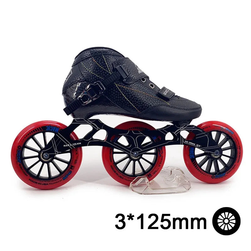 Patines en línea de velocidad ISPORTS, patín de competición de fibra de carbono, Patines de patinaje de carreras callejeras de 3*125mm o 4*100/110mm