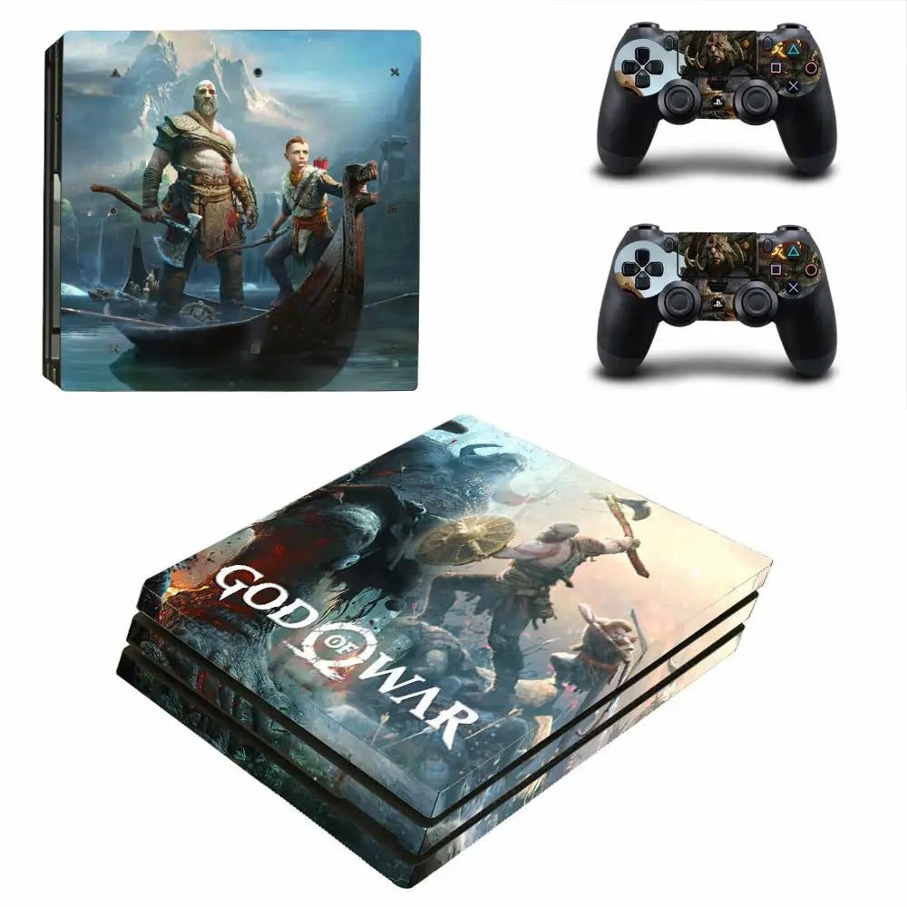 God of War PS4 Pro Skin Sticker Decal For PS4 Pro Console & Controller Skins Vinyl