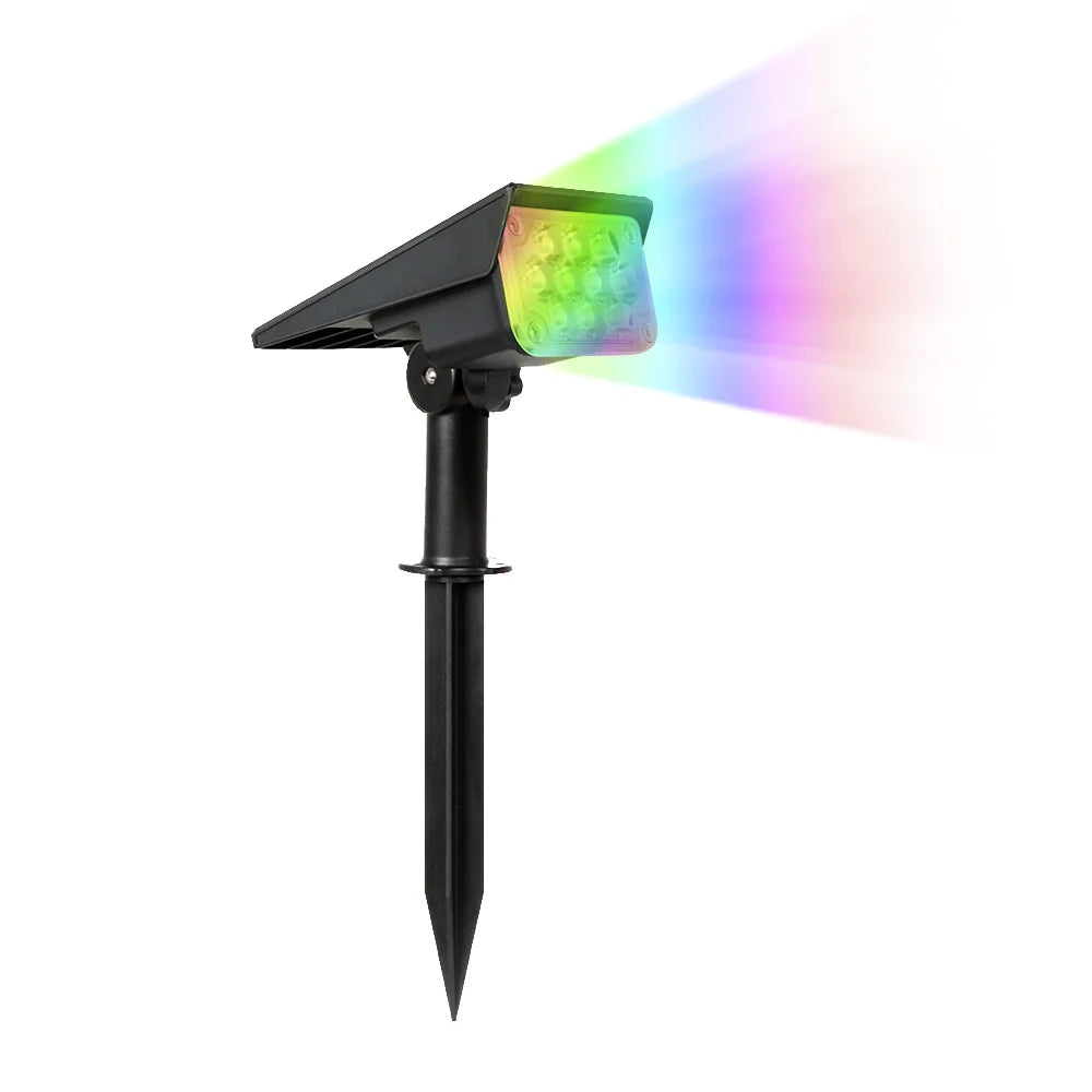 Luz solar de 1/2/4 piezas con temperatura de luz ajustable, luz solar para jardín, lámpara solar para exteriores IP65, foco solar superbrillante