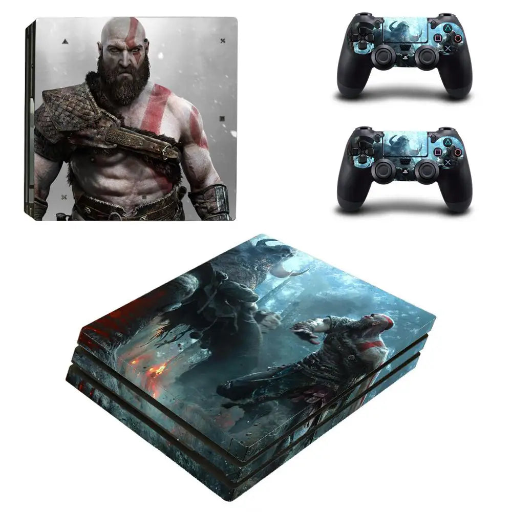 Adhesivo vinilo de God of War para consola PS4 Pro y mando