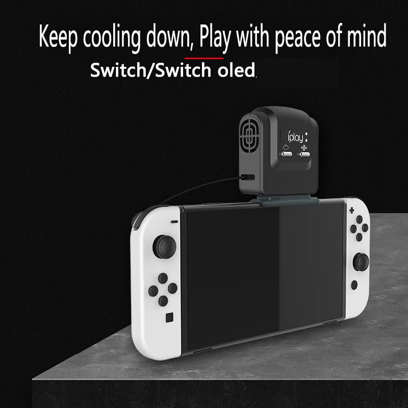 Ventiladores Externos para Consola, Ventilador de Refrigeración Turbo con Alimentación USB para Nintendo Switch OLED, Disipador de Calor para Juegos, Accesorios