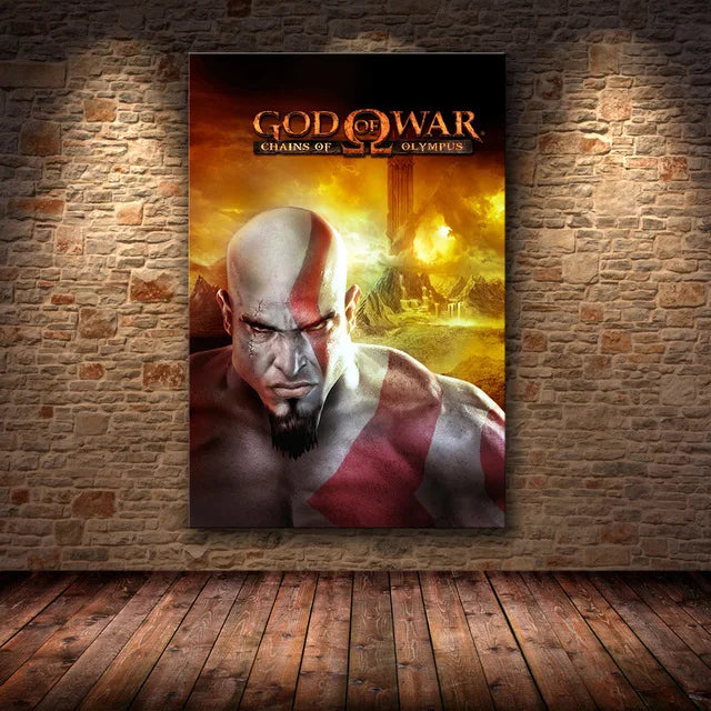 Figuras en alta definición de God of War, pósteres de juegos y lienzos impresos, cuadros artísticos de pared para la decoración del hogar y la sala de estar