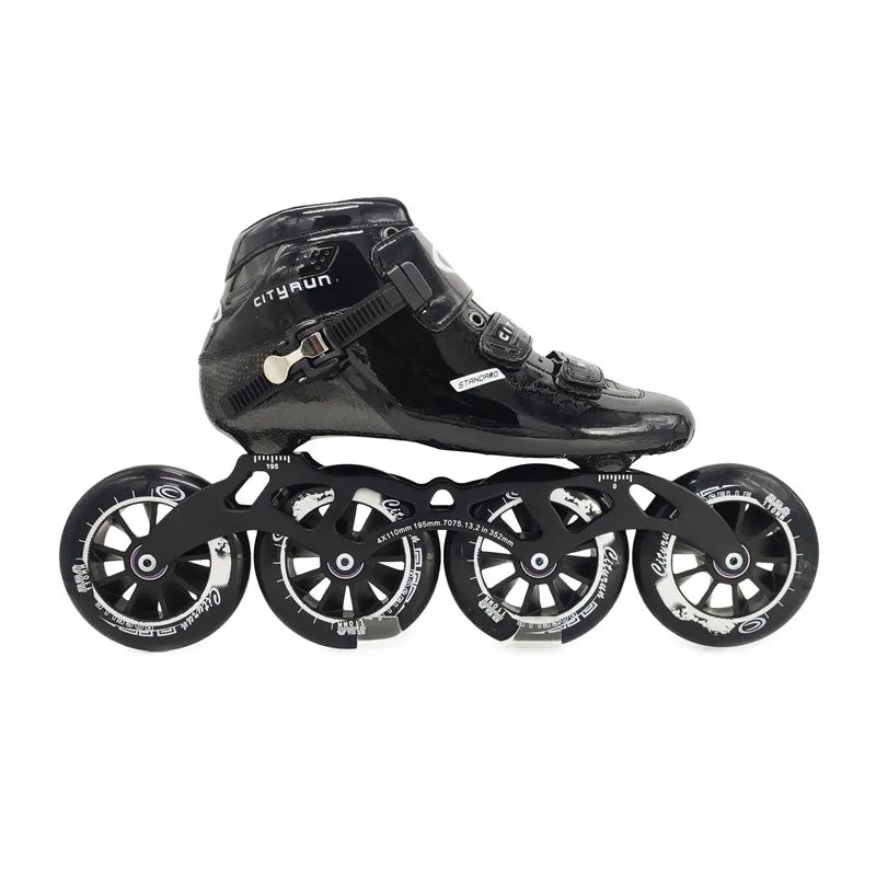 Patines de velocidad en línea de fibra de carbono de 6 capas Cool Edition para jugadores de carreras profesionales, rueda de PU de pista interior de alta elasticidad 85A