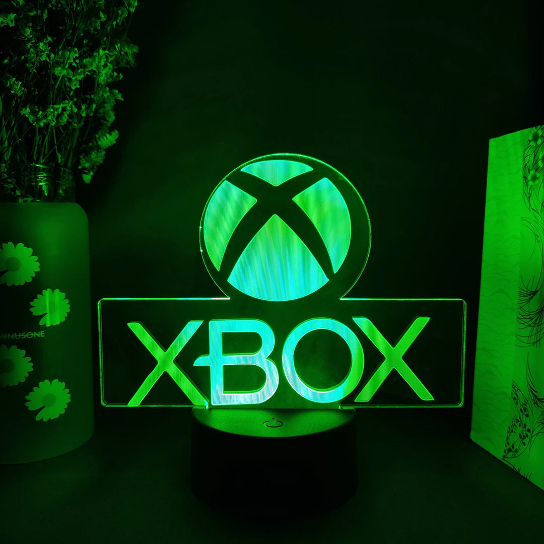 Gaming Lamp 3D Night Light For XBOX Gaming Room Desk Setup Lighting Gamer Decoration on The LED Lamps Table Icon Logo Kids Gifts