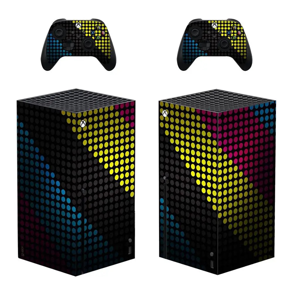 Diseño personalizado de pegatina de piel, cubierta de calcomanía para consola Xbox Series X y 2 controladores Xbox Series X, pegatina de vinilo.