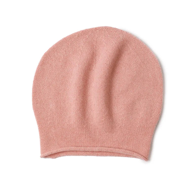 Gorro de Cachemira para mujer, gorro de Cachemira Natural auténtica para hombre, Unisex, cálido, cómodo, tejido a mano, gorro de Cachemira para niño, tejido sin costuras