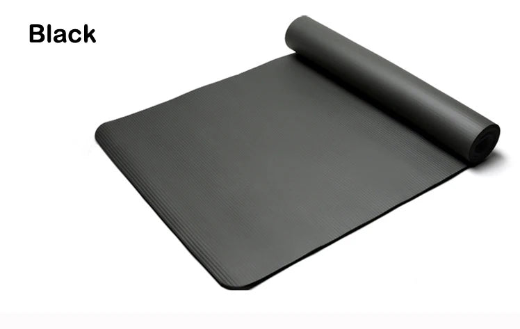 Estera de yoga extragruesa para principiantes, colchón de ejercicio, Pilates NBR, estera de yoga para gimnasio, estudio de yoga, fitness en casa, grosor de 10 mm