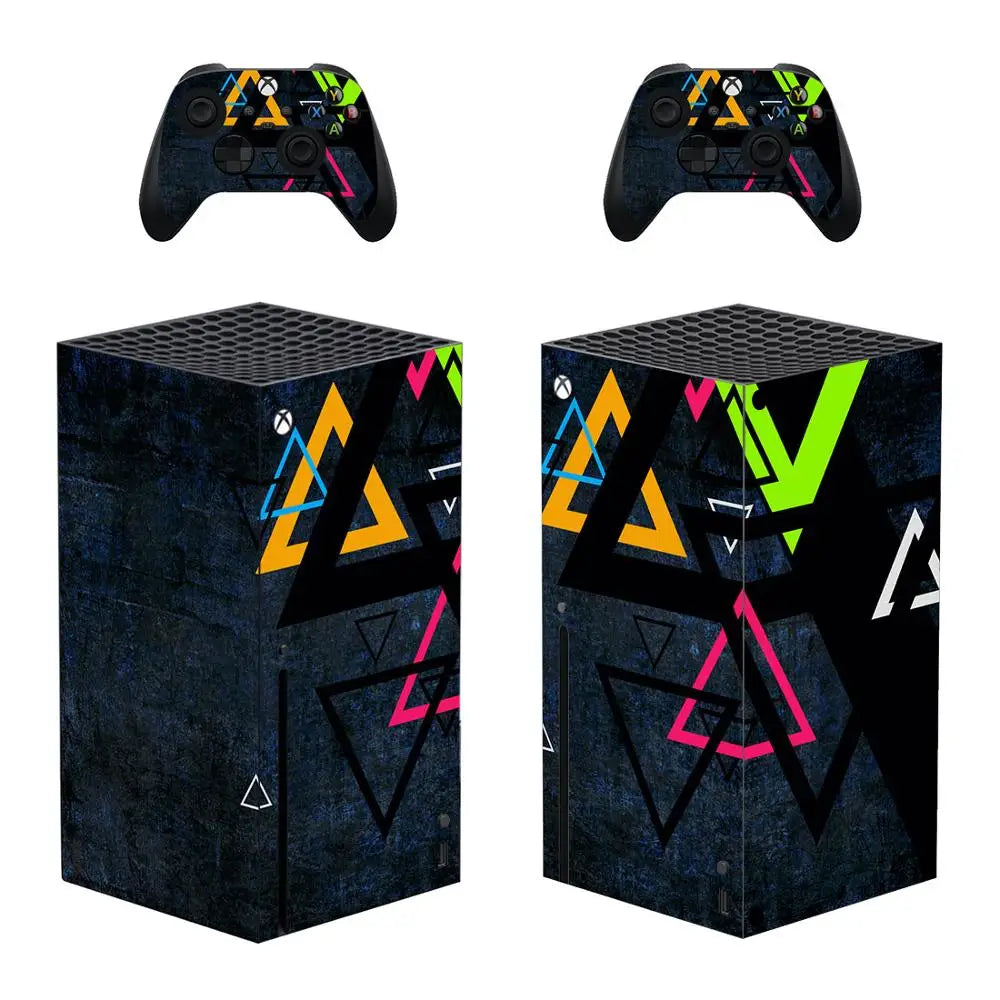 Diseño personalizado de pegatina de piel, cubierta de calcomanía para consola Xbox Series X y 2 controladores Xbox Series X, pegatina de vinilo.