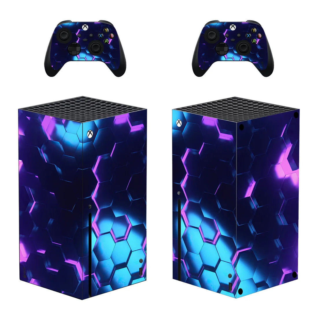 Cubierta de calcomanía de piel de diseño personalizado para consola Xbox Series X y 2 controladores Xbox Series X, vinilo adhesivo de piel
