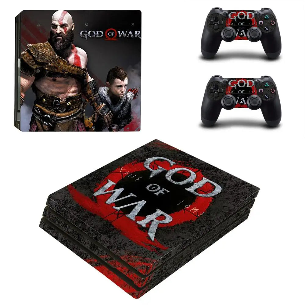 Adhesivo vinilo de God of War para consola PS4 Pro y mando