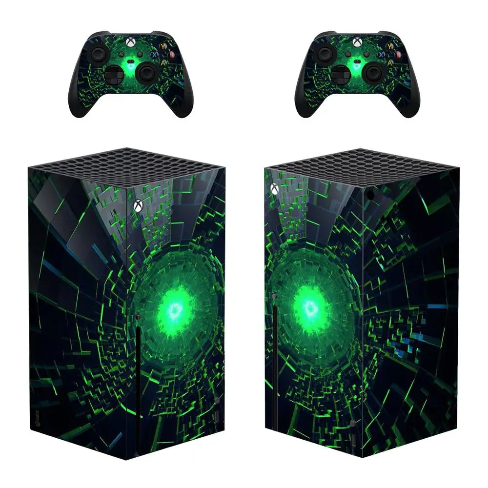 Diseño personalizado de pegatina de piel, cubierta de calcomanía para consola Xbox Series X y 2 controladores Xbox Series X, pegatina de vinilo.