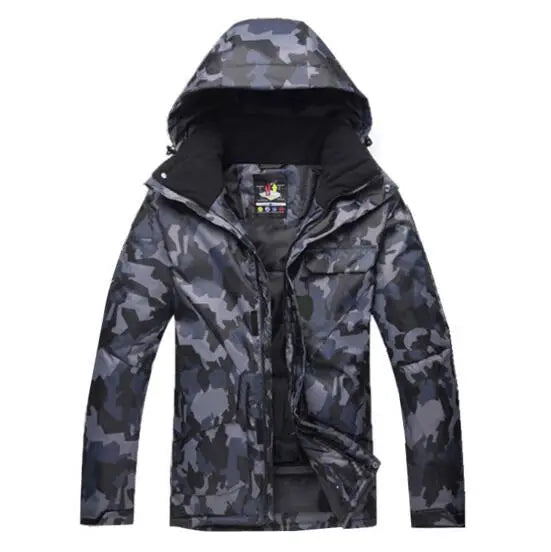 Nuevo traje de esquí de camuflaje para hombre, chaqueta de Snowboard impermeable y transpirable, pantalones de nieve de invierno, trajes para hombre, conjuntos de esquí y snowboard