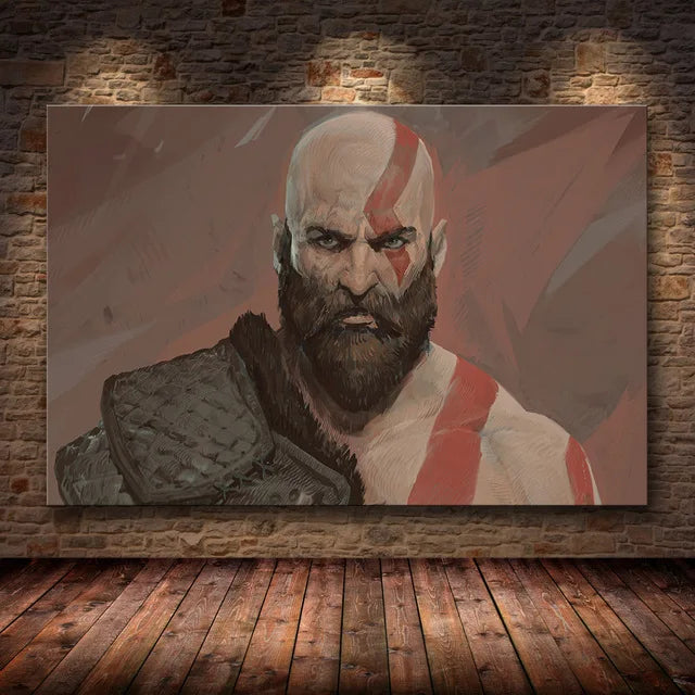 Figuras en alta definición de God of War, pósteres de juegos y lienzos impresos, cuadros artísticos de pared para la decoración del hogar y la sala de estar