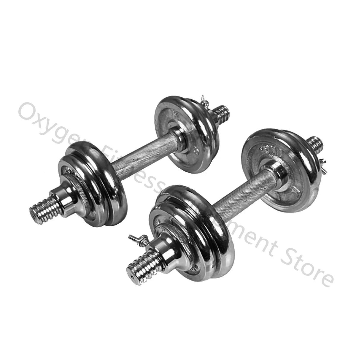 Barra de Mancuernas Roscada de 25 mm con Abrazaderas de Bloqueo - Mango de Peso Ajustable para Entrenamiento en Gimnasio en Casa