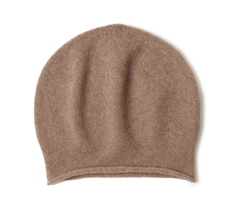 Gorro de Cachemira para mujer, gorro de Cachemira Natural auténtica para hombre, Unisex, cálido, cómodo, tejido a mano, gorro de Cachemira para niño, tejido sin costuras