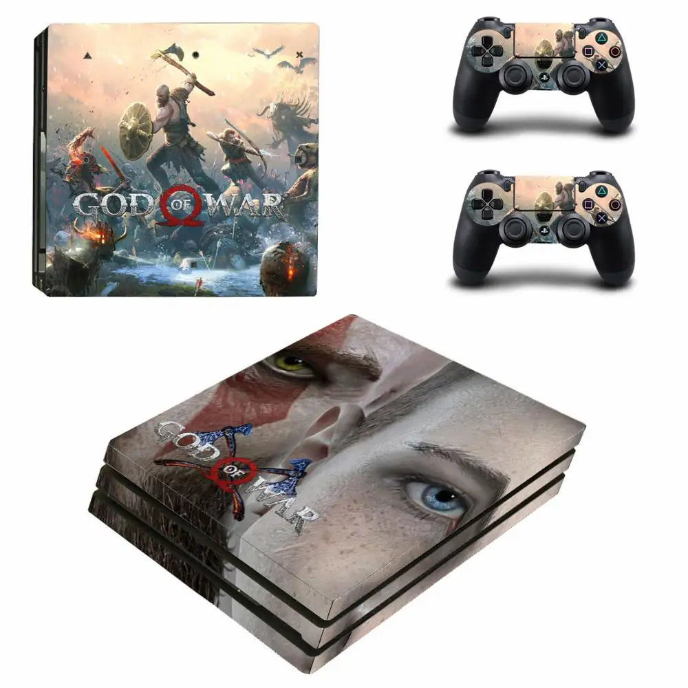 Adhesivo vinilo de God of War para consola PS4 Pro y mando