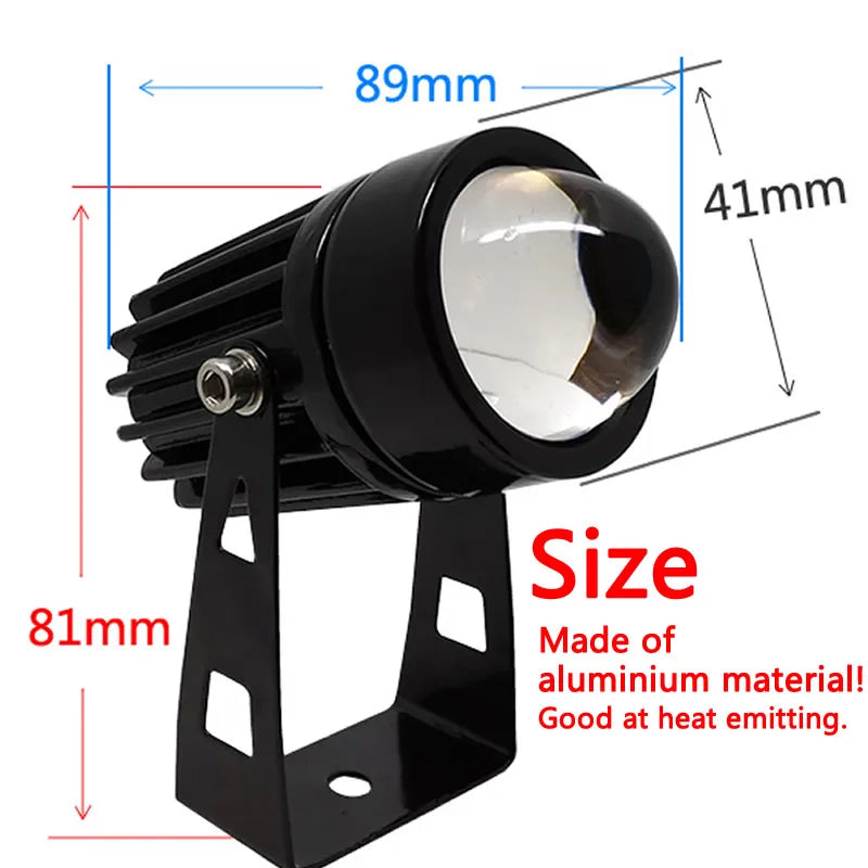 Foco LED de pared para exteriores, iluminación de paisaje de 9 W 12 W, 220 V, rojo, verde, azul, RGB, luz de pared, resistente al agua IP66, haz de luz único