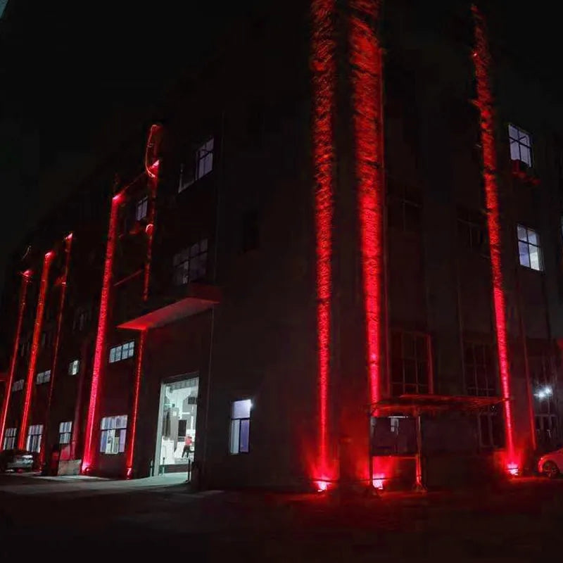 Foco LED de pared para exteriores, iluminación de paisaje de 9 W 12 W, 220 V, rojo, verde, azul, RGB, luz de pared, resistente al agua IP66, haz de luz único