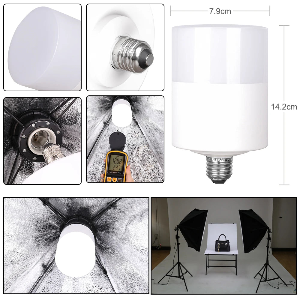 Kit de iluminación para fotografía, fondo fotográfico de 2,6x3M, fondos de muselina, Softbox, paraguas, Reflector y soporte de luz para estudio fotográfico