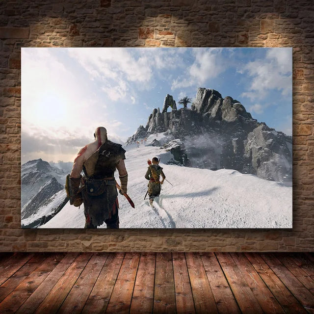 Figuras en alta definición de God of War, pósteres de juegos y lienzos impresos, cuadros artísticos de pared para la decoración del hogar y la sala de estar