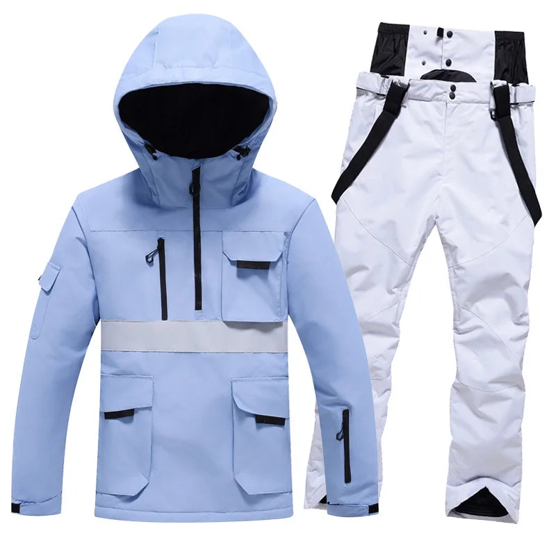 Traje de Esquí Profesional 2026, para Hombre y Mujer, Resistente al Viento y al Agua, para Tabla Individual y Doble