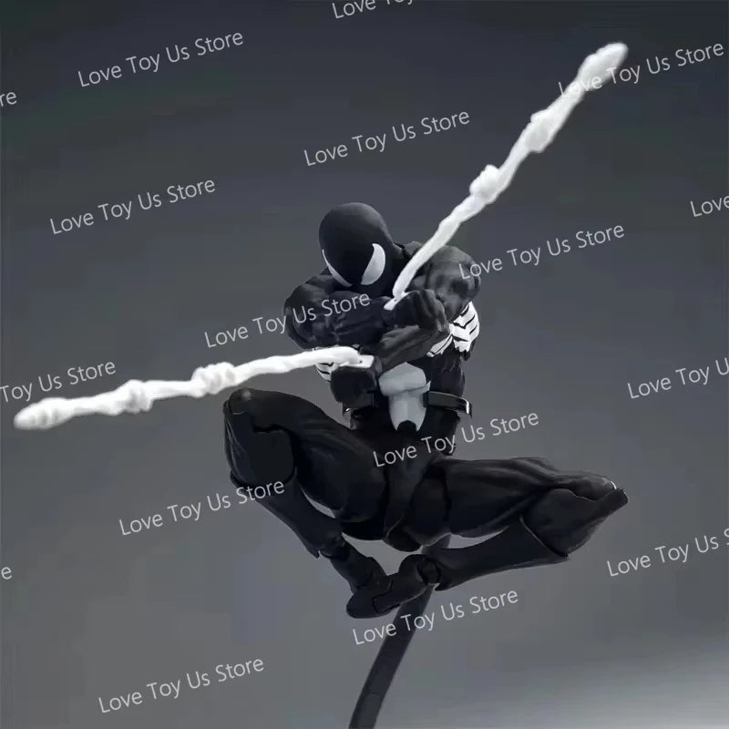 Figuras de araña originales, juguetes de desorden, traje negro, vecino, Symbiote, araña escarlata, Kaine Parker, figuras de acción de araña negra y roja, Juguetes