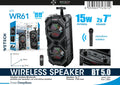 Altavoz karaoke portátil Bluetooth, sonido estéreo TWS, luz LED, micrófono inalámbrico + control remoto, audio para fiestas al aire libre